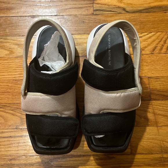 Maison Kitsune Multi Strap Sandals Womens 8.5 - Picture 4 of 15